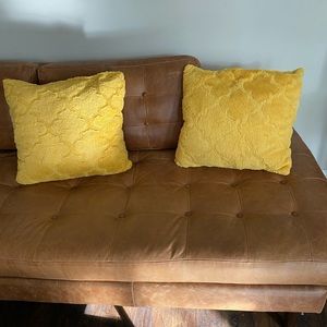 SOLD on another platform. Set of 2 Sunflower Gold/Yellow Accent Pillows